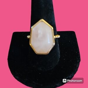 3/$30 AVON Rose Quartz Pink Hope Geometric Ring NWOT